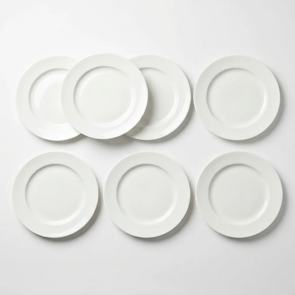 Luxury Porcelain Dinner Plates (Set of 6)