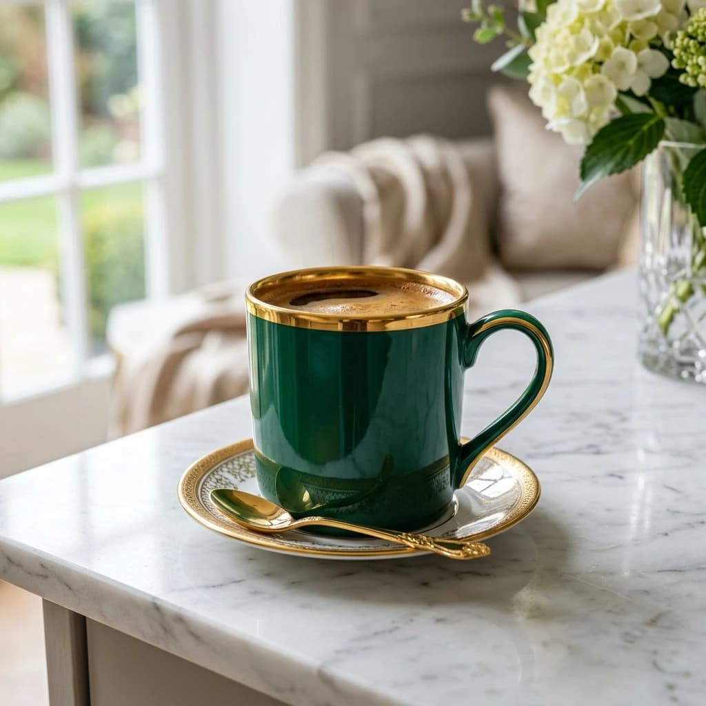 Mughal Floral Ceramic Coffee Mug