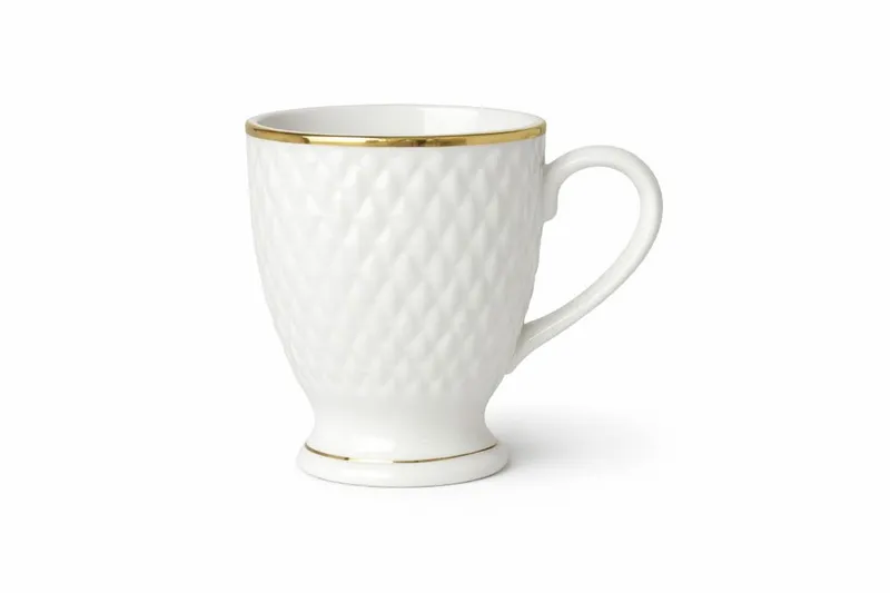 Siphorahq Imperial Diamond Fine Bone China Mug with Gold Rim view 2