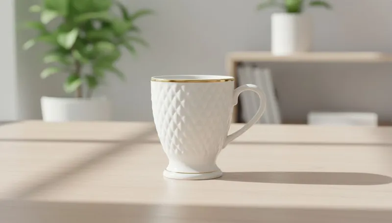 Siphorahq Imperial Diamond Fine Bone China Mug with Gold Rim view 4